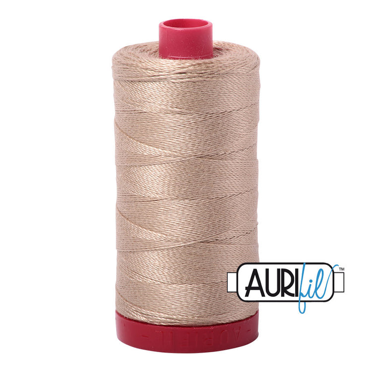 2326 Sand Aurifil Cotton 12 WT Large Spool Aurifil