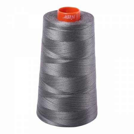 Aurifil 5004 Grey Smoke 50wt cotton thread 5900m cone