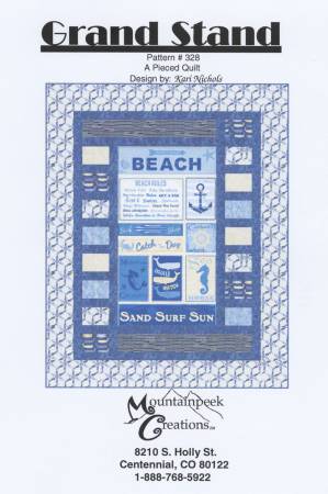 Grand Stand quilt pattern 328 finished quilt 54.5 x 67.5 inches
