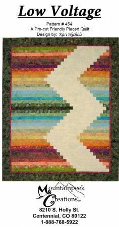 Low Voltage quilt pattern #454 by MountainPeek Creations back cover