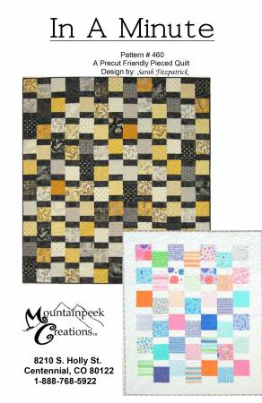In A Minute quilt pattern 460 by MountainPeek Creations