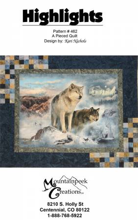 Highlights quilt pattern 462 by MountainPeek Creations