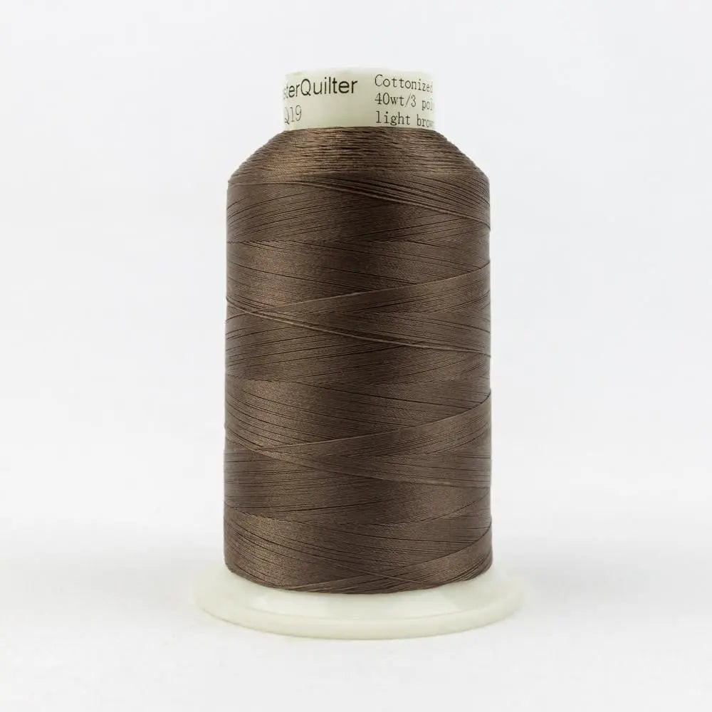 MQ19 - Master Quilter™ 40wt All Purpose Light Brown Polyester Thread WonderFil USA