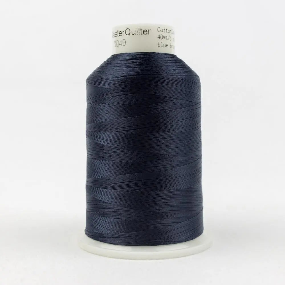 MQ49 - Master Quilter™ 40wt All Purpose Blue Brown Polyester Thread WonderFil USA