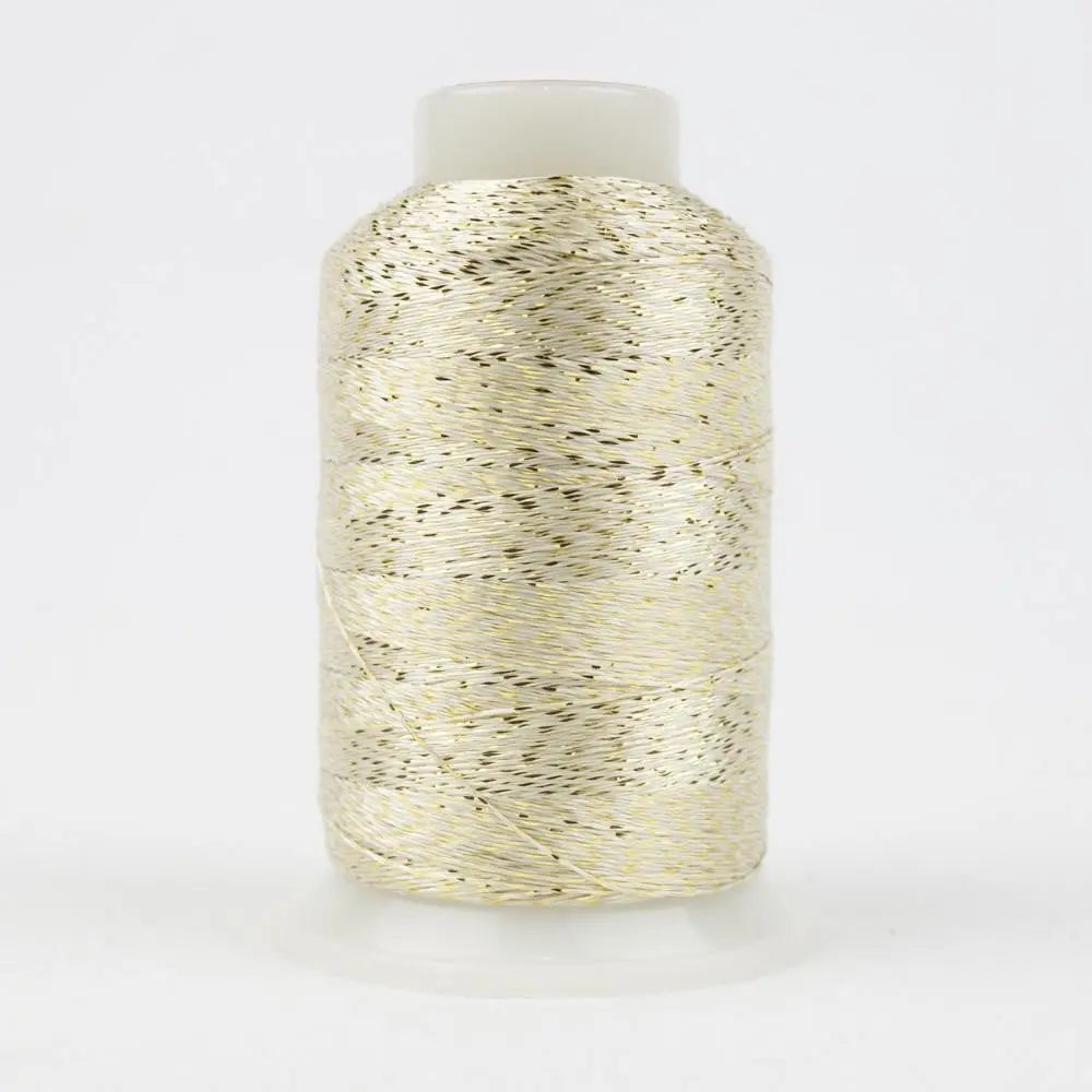MT6215 - Spotlite™ 40wt Metallic White Gold Thread WonderFil USA