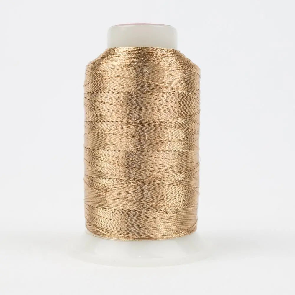 MT7730 - Spotlite™ 40wt Metallic Soft Brown Thread WonderFil USA
