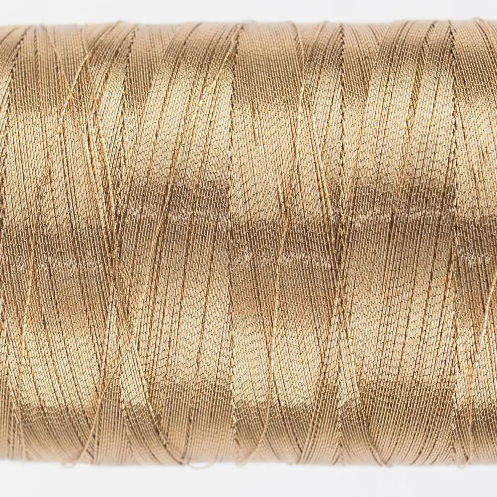 MT7730 - Spotlite™ 40wt Metallic Soft Brown Thread WonderFil USA
