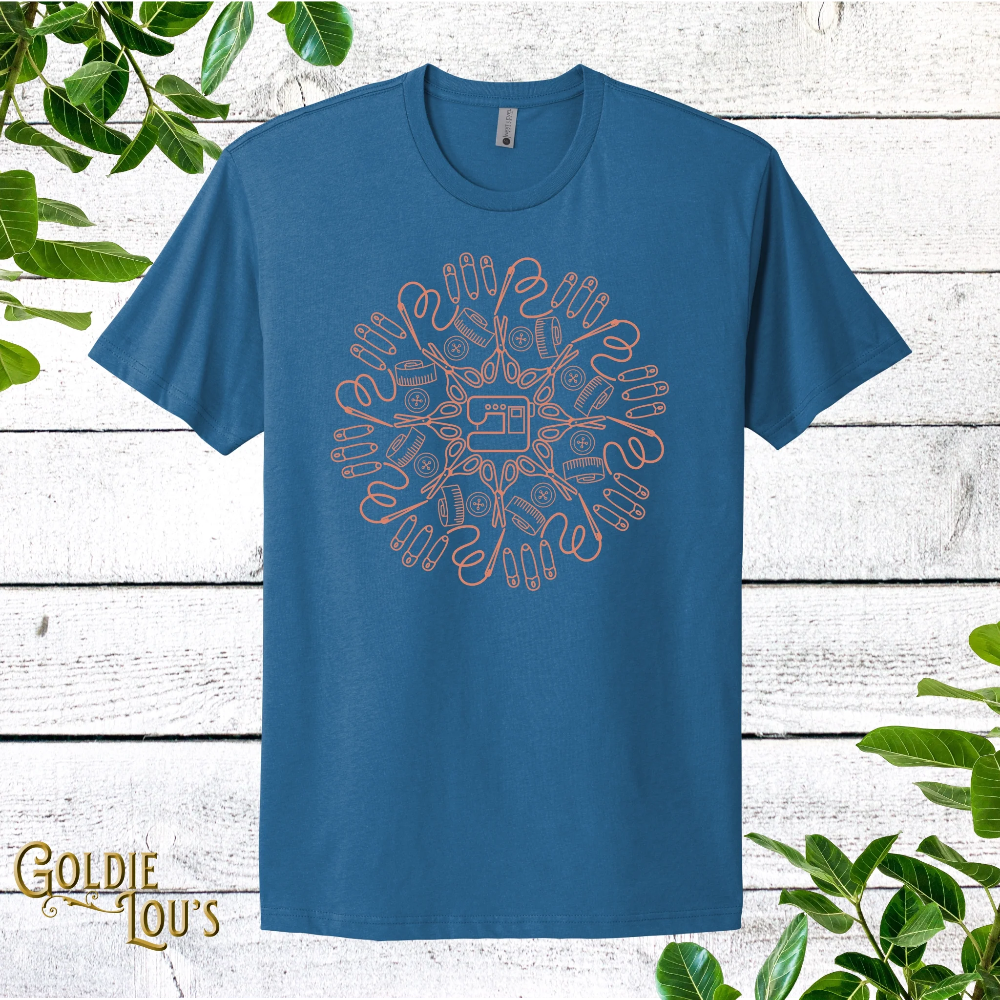 Machine Mandala Quilting T-shirt
