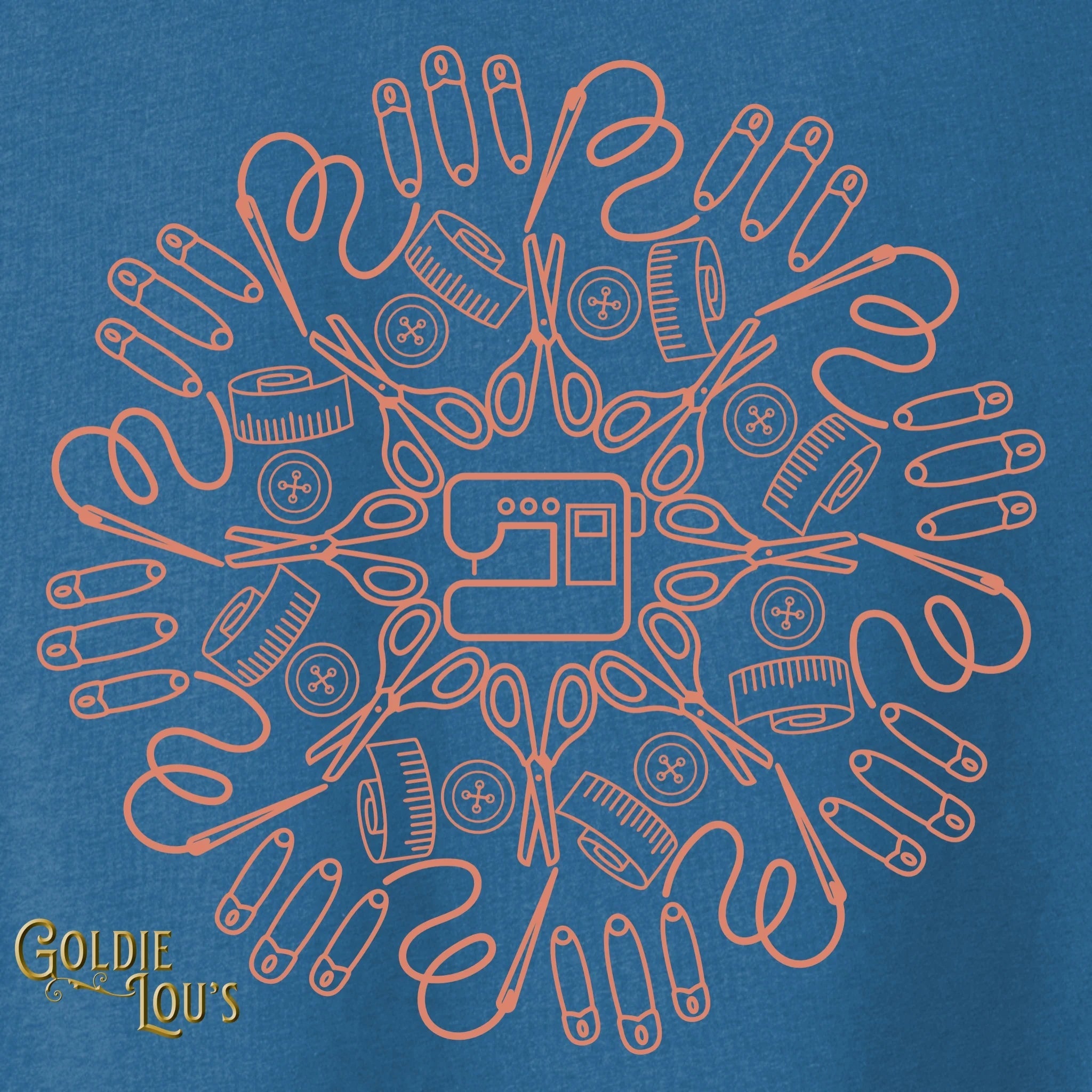 Machine Mandala Quilting T-shirt