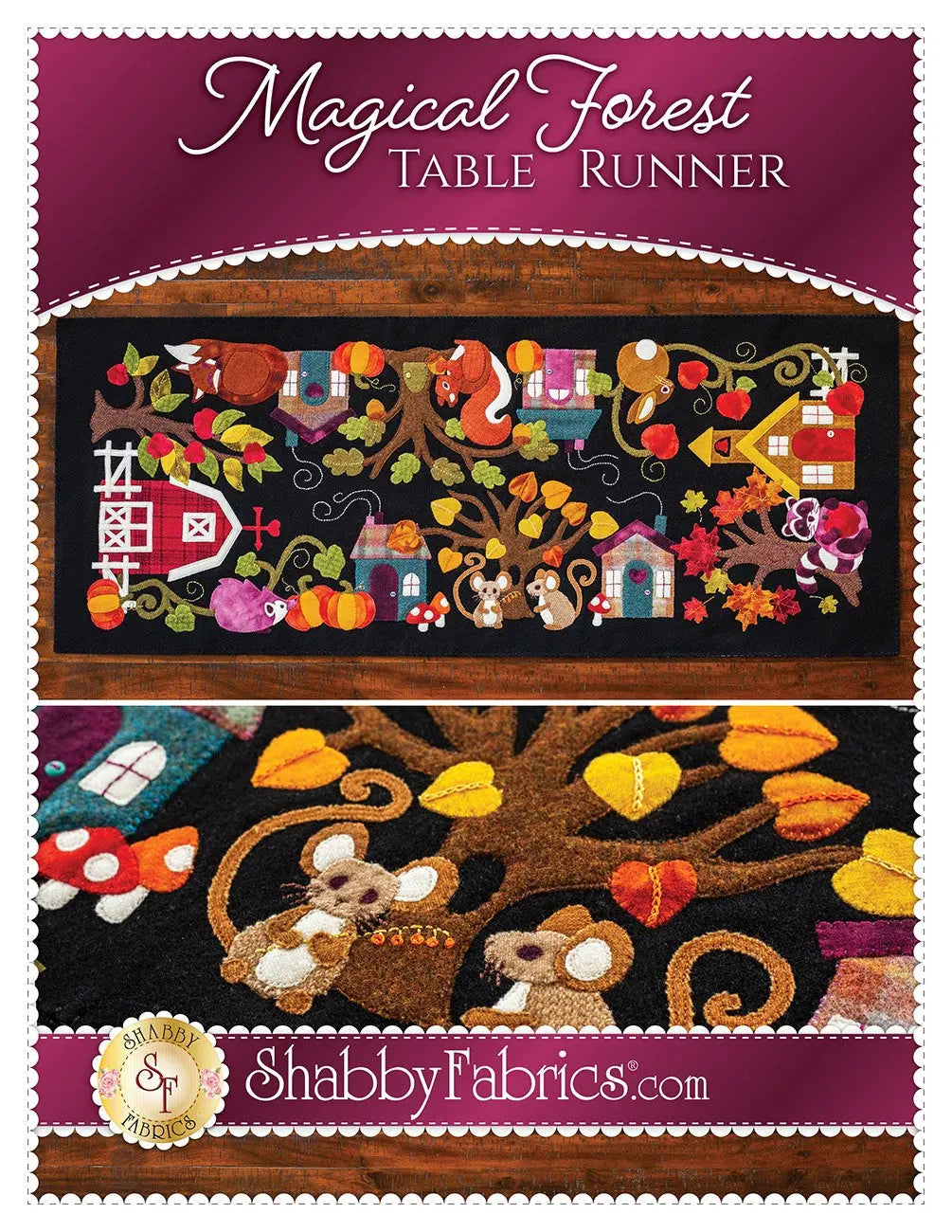 Magical Forest Table Runner - Linda's Electric Quilters
