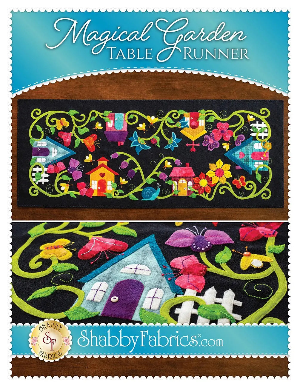 Magical Garden Table Runner - Linda's Electric Quilters