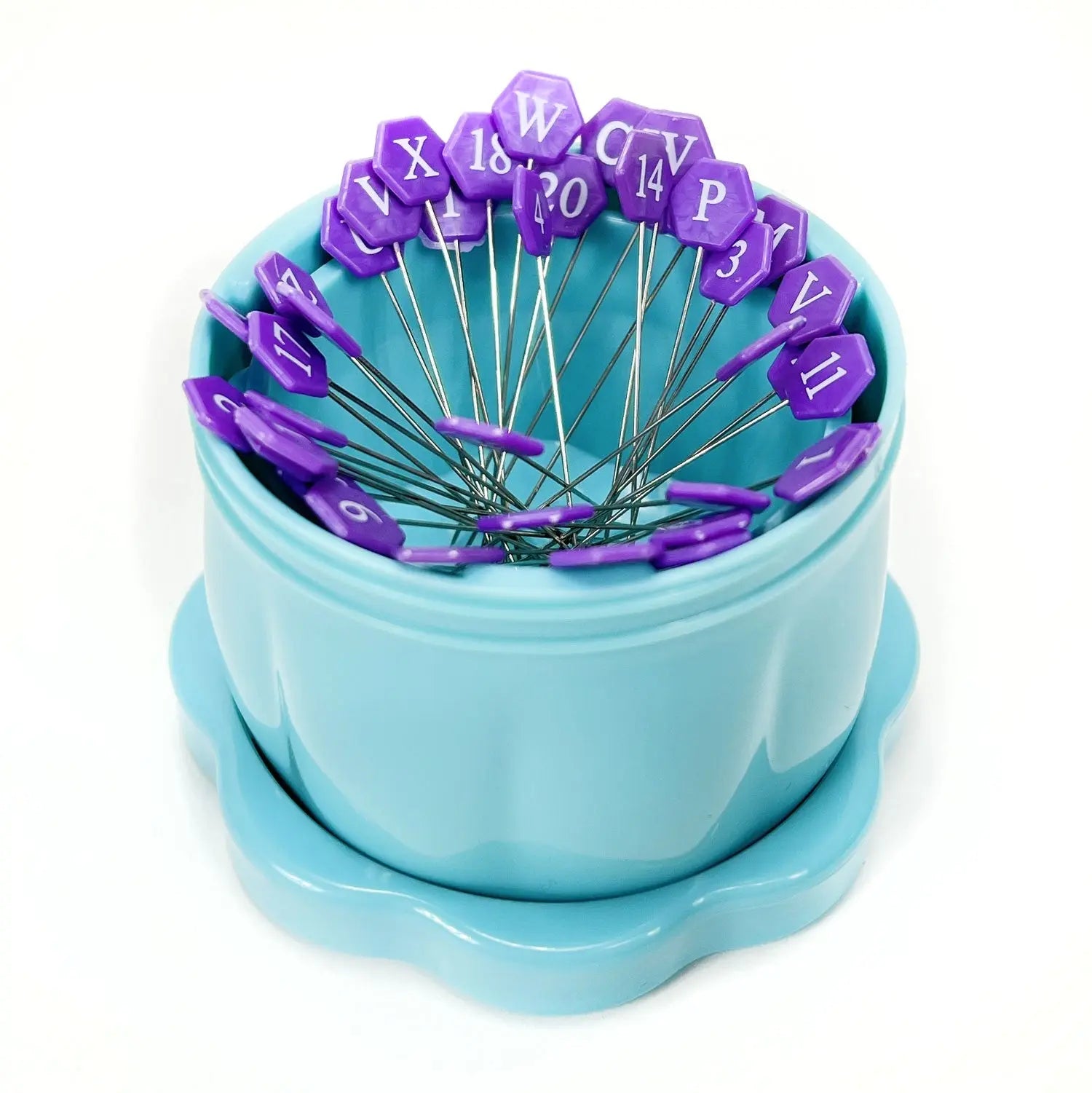 Magnetic Pin Cup Large Bohemian Blue