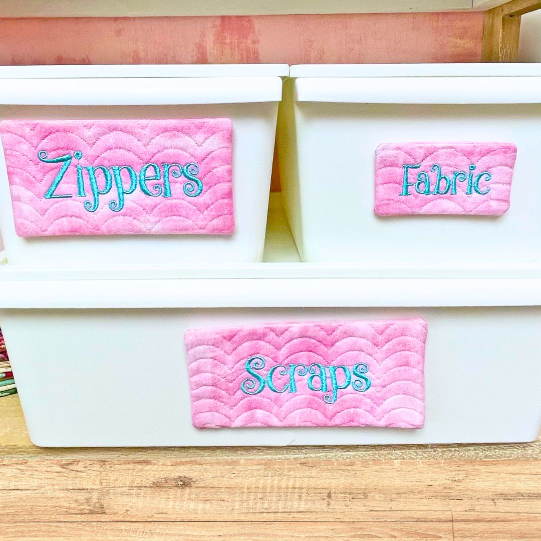 Magnetic Magic Labels In the Hoop Machine Embroidery Design Set Pickle Pie Designs
