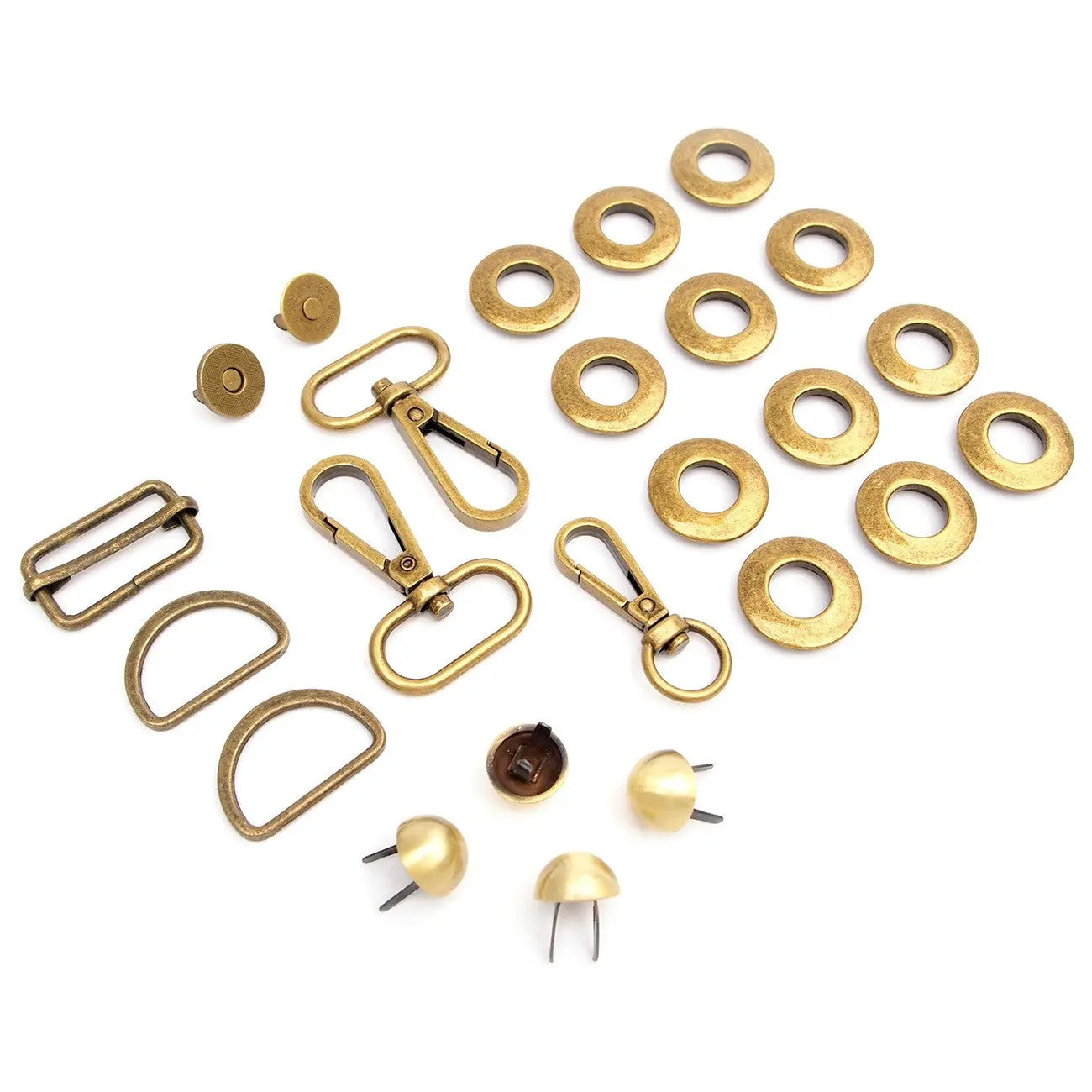 Magnolia Drawstring Bucket Bag Hardware Kit Antique - Linda's Electric Quilters