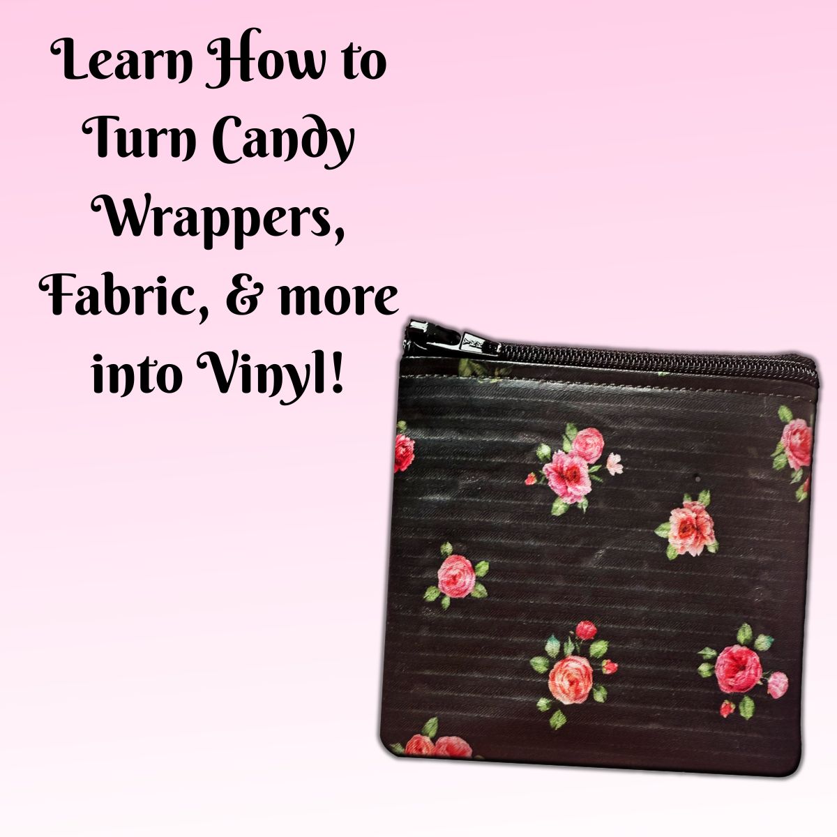 Make it Vinyl Zipper Bags In the Hoop Machine Embroidery Design Set Pickle Pie Designs