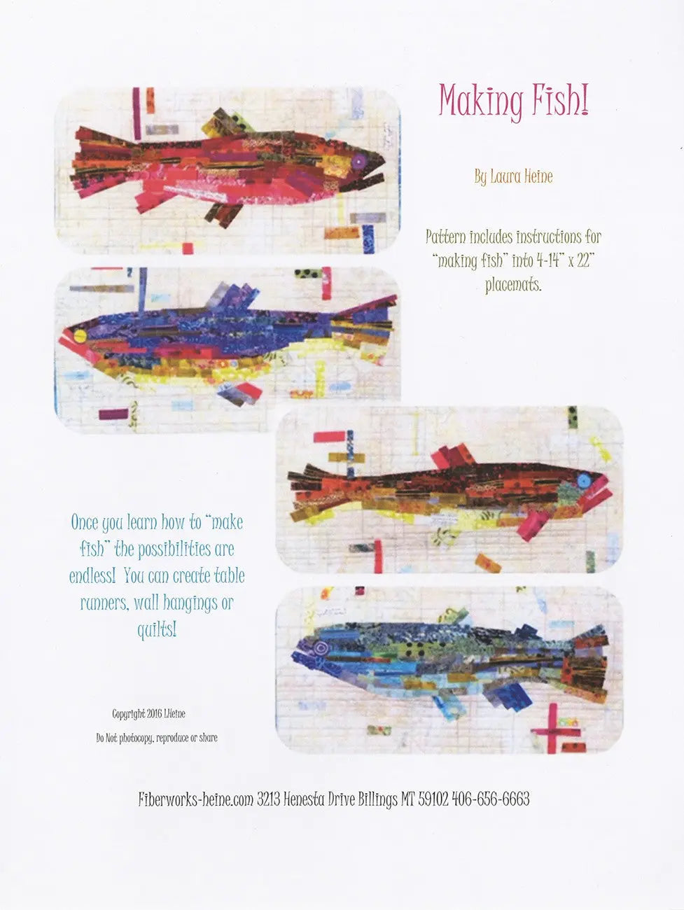 Making Fish Collage - Linda's Electric Quilters