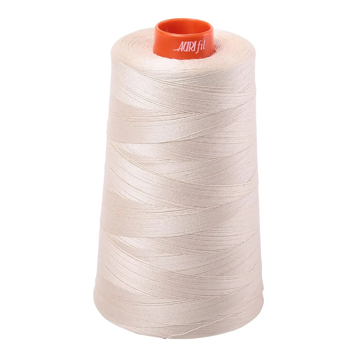 Mako Cotton Embroidery Thread 50wt 6452yds Light Beige - Linda's Electric Quilters