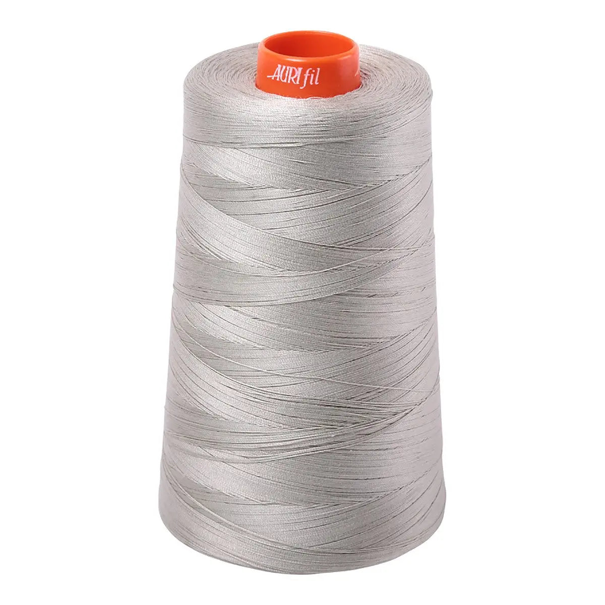 Mako Cotton Embroidery Thread 50wt 6452yds Light Grey - Linda's Electric Quilters