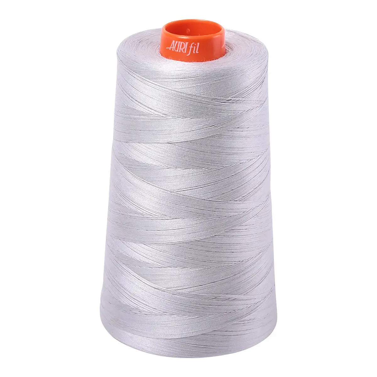 Mako Cotton Embroidery Thread Solid 50wt 6452yds Aluminum - Linda's Electric Quilters