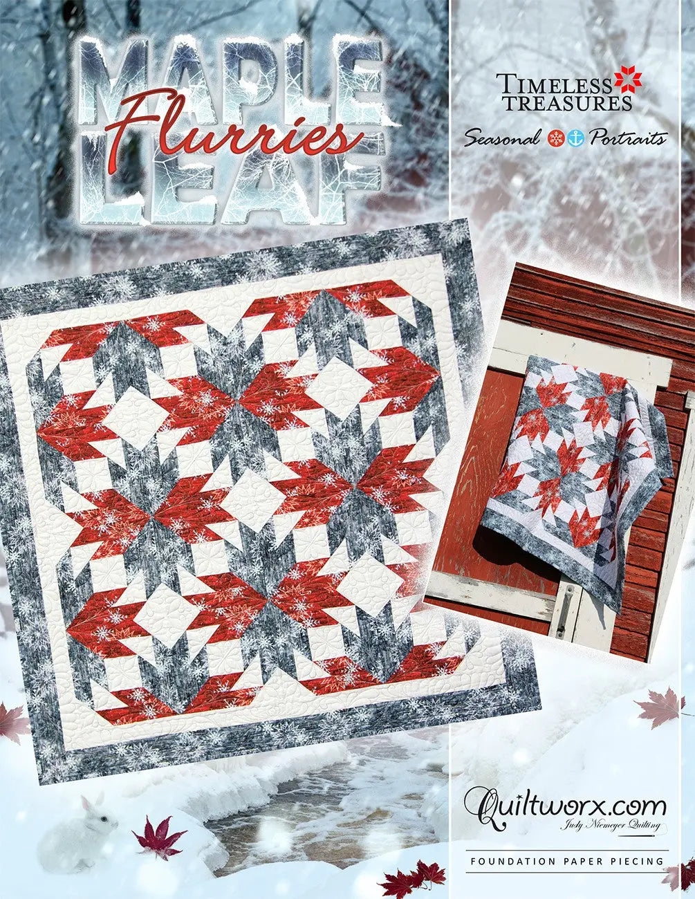 Maple Leaf Flurries - Linda's Electric Quilters