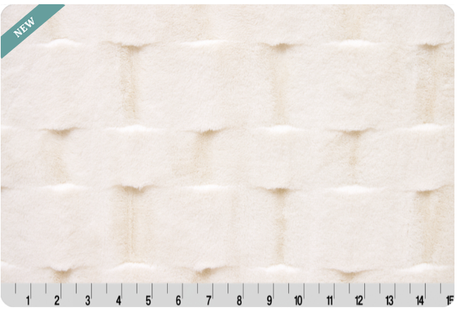 Shannon Fabrics Luxe Cuddle Marbella minky fabric in Natural