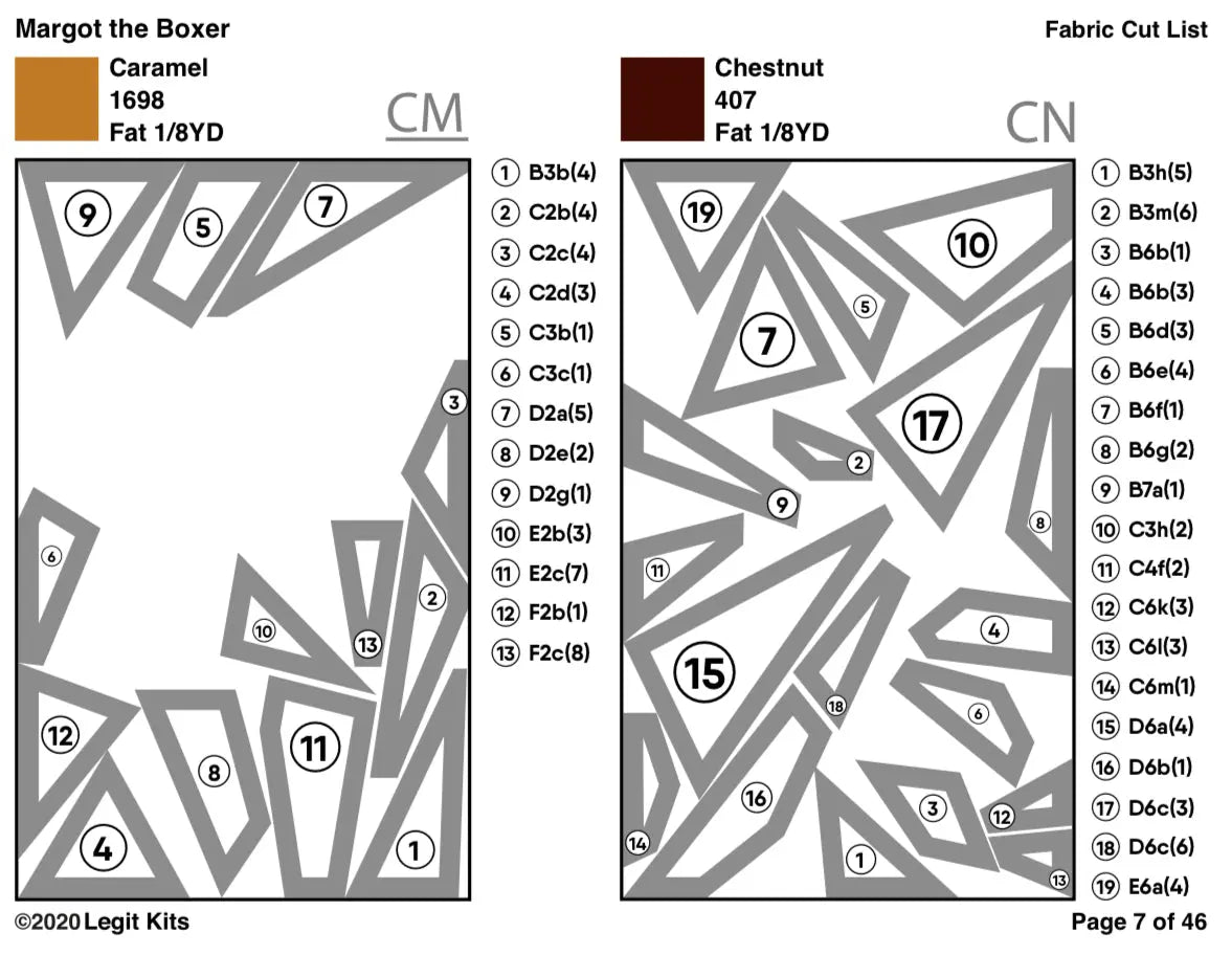 Margot the Boxer Pattern Legit Kits