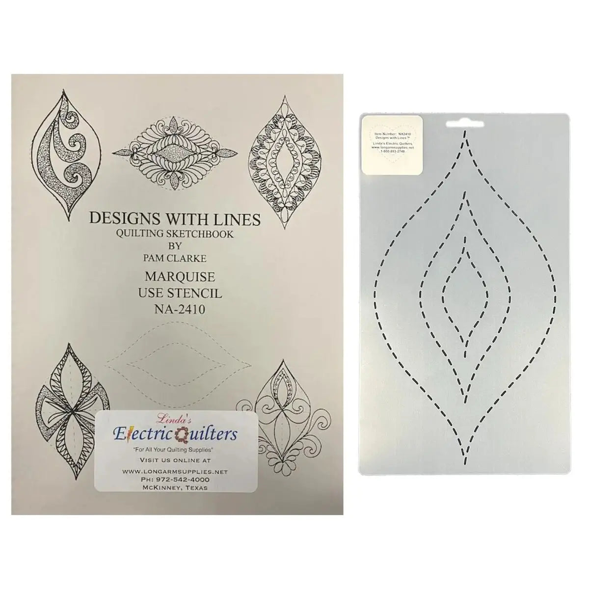 Marquise Book and Stencil Kit Linda's Electric Quilters