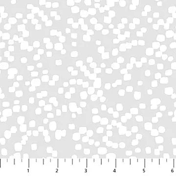 Marshmallow Gray Dewfall Cotton 44"/45" Fabric Per Yard Figo Fabrics