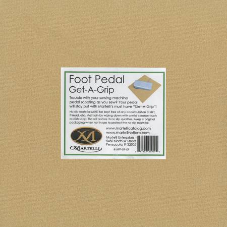 Martelli Get A Grip Foot Pedal Pad 9"x9" Previously Item PD-F
