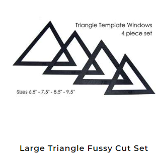 Martelli Large Triangle Block Fussy Cut Templates 6-1/2in-9-1/2in
