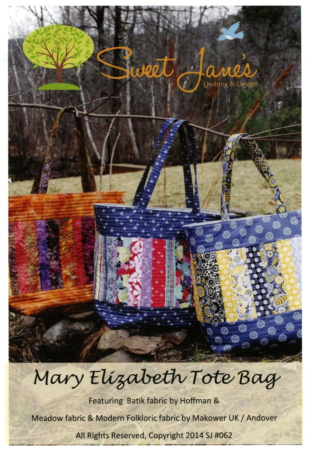 Mary Elizabeth tote Bag - Linda's Electric Quilters
