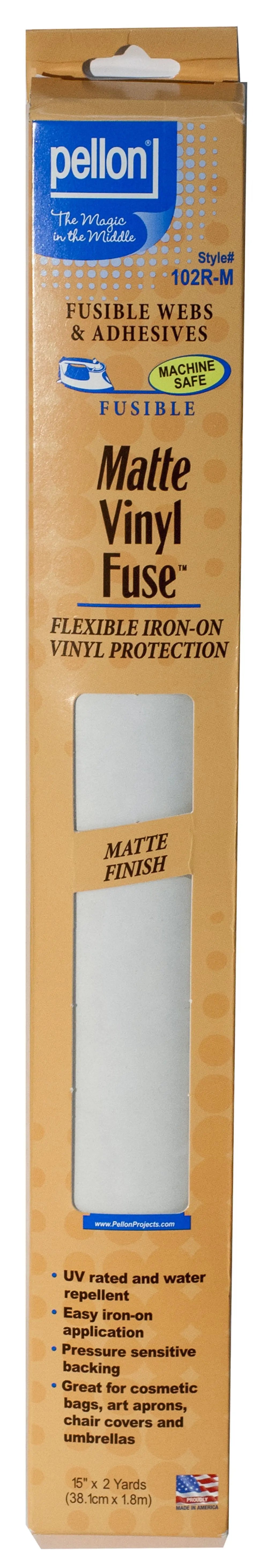 Matte Vinyl Fuse 15in x 2yds - Linda's Electric Quilters