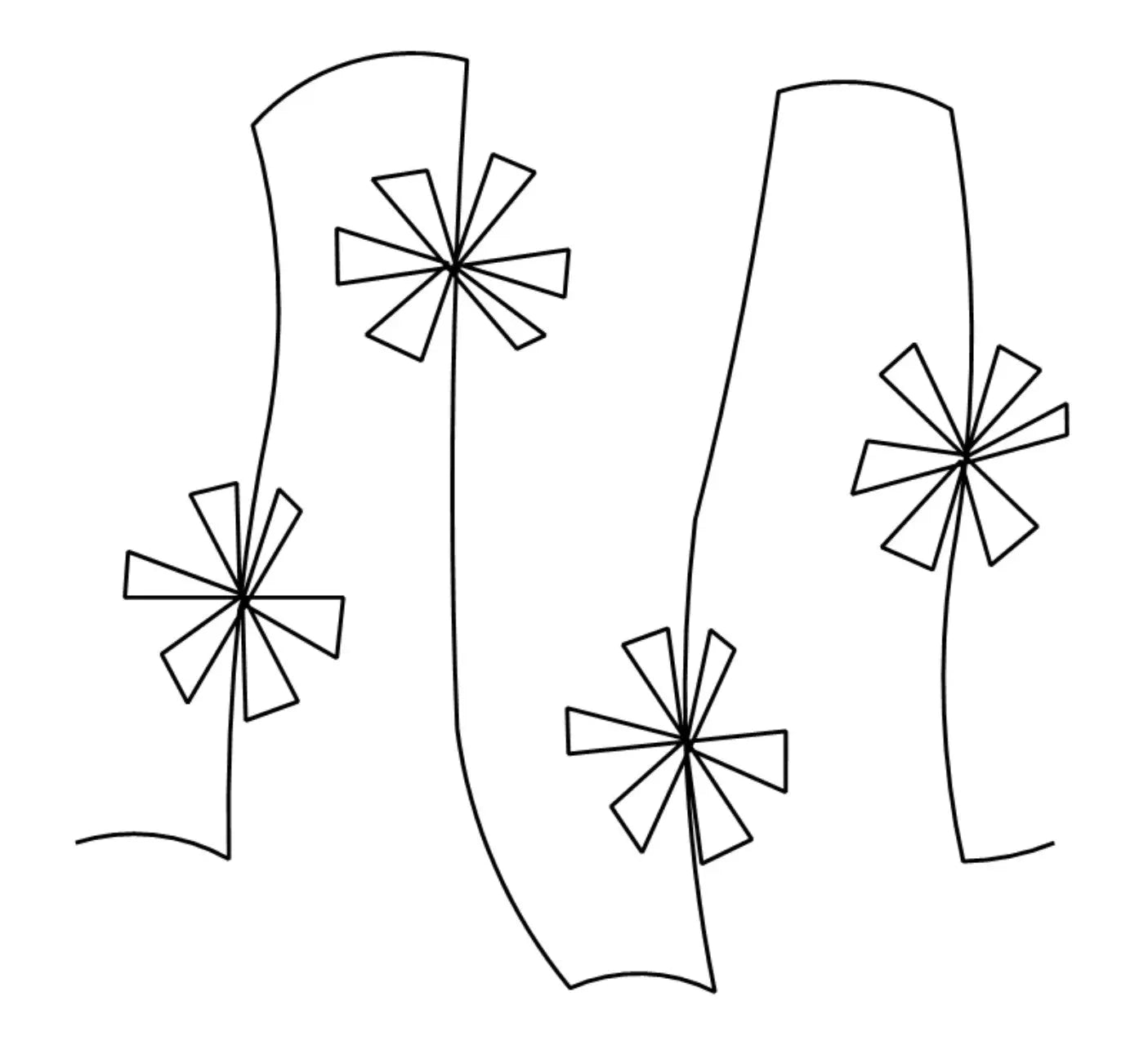 Meadow Modern Daisy E2E - Linda's Electric Quilters