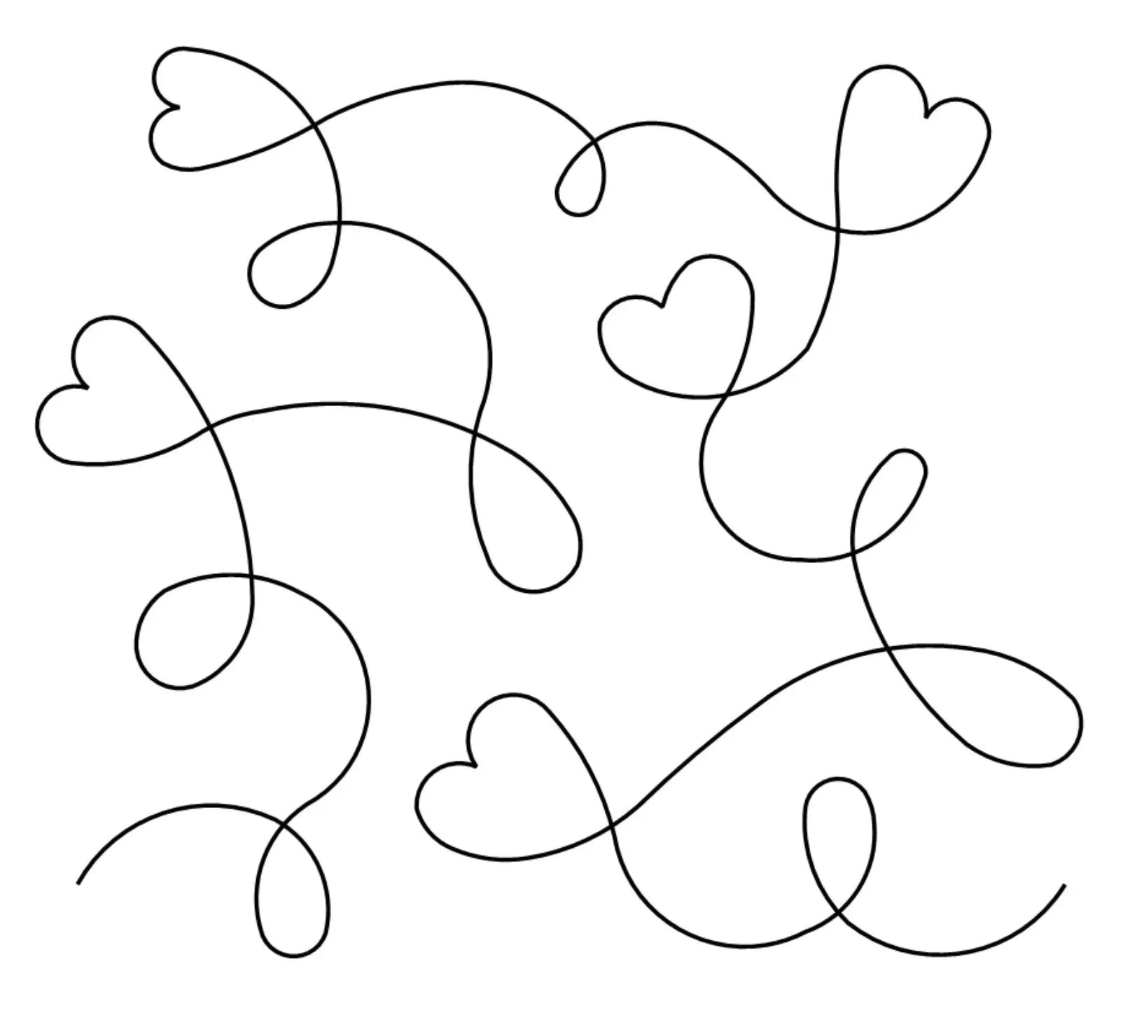 Meandering Hearts E2E - Linda's Electric Quilters