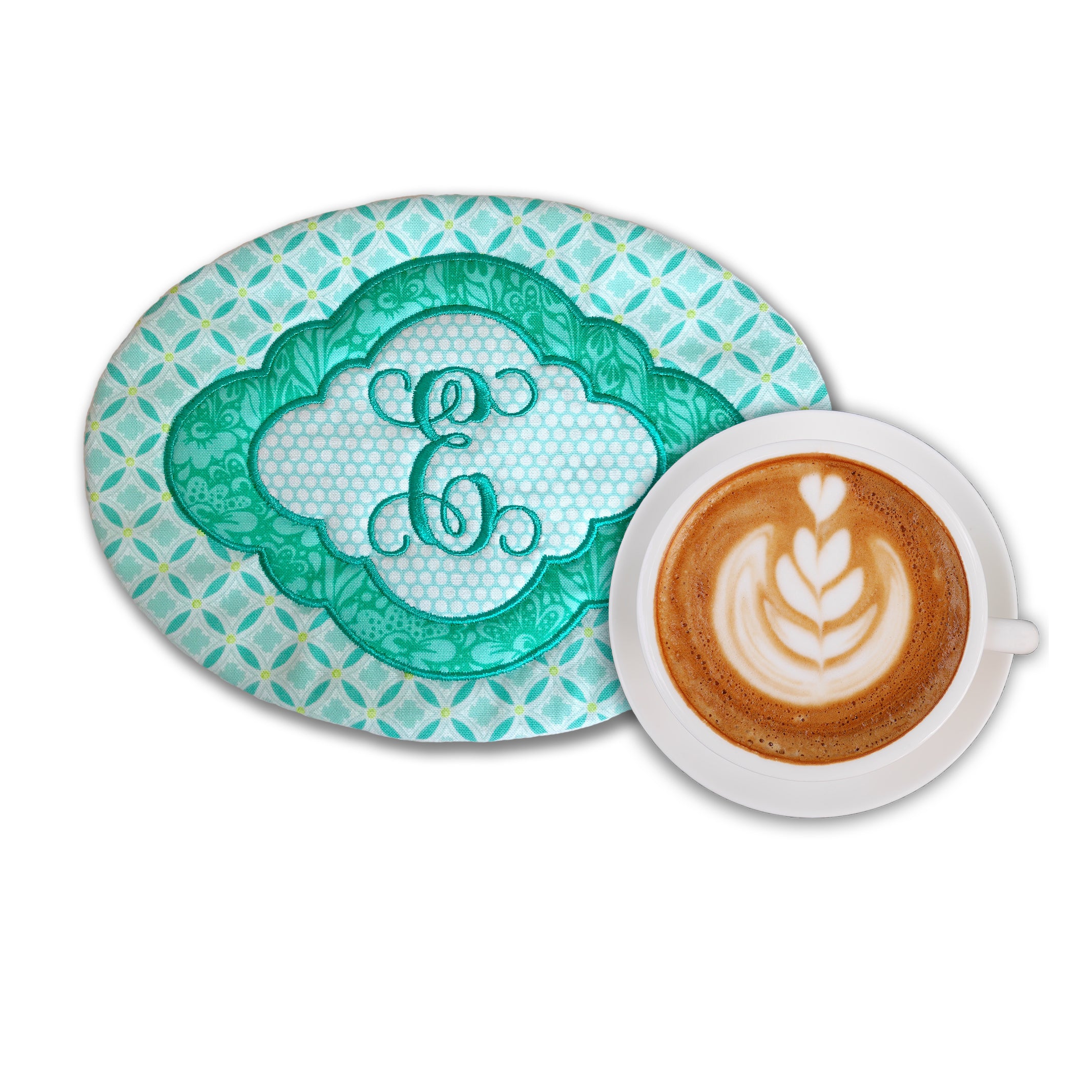 Trendy Trivets and Mug Rugs In the Hoop Machine Embroidery Designs Pickle Pie Designs