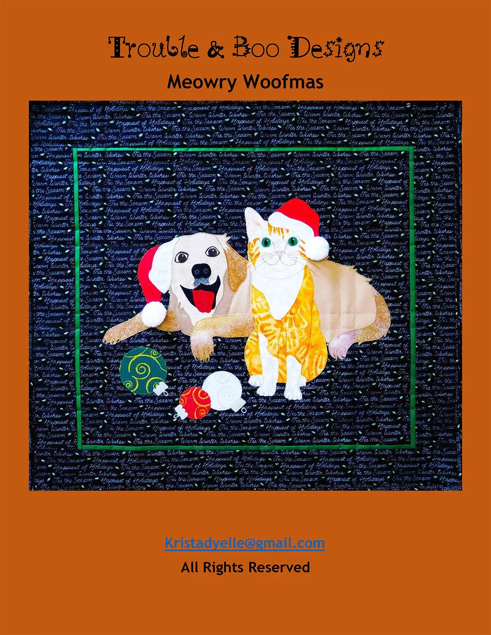 Meowry Woofmas - Linda's Electric Quilters