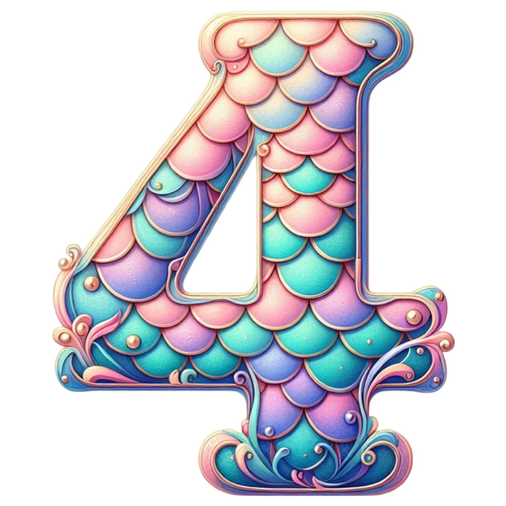 Mermaid Number 4 Fabric Panel