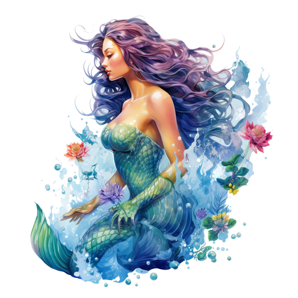 Mermaids Tale Fabric Panel 16