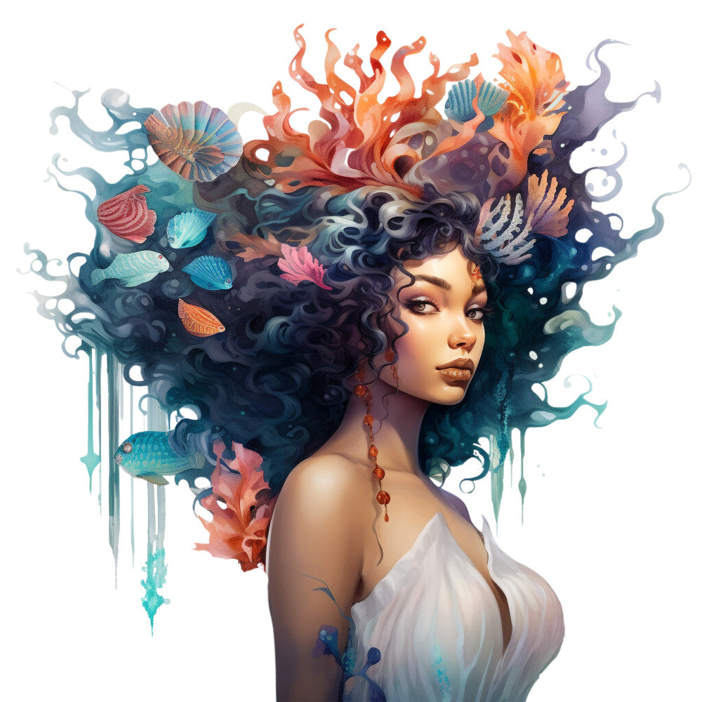 Mermaids Tale Fabric Panel 20