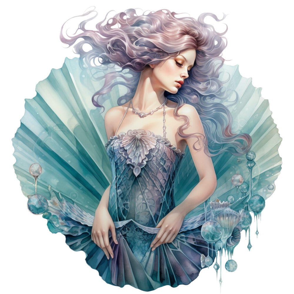 Mermaids Tale Fabric Panel 27