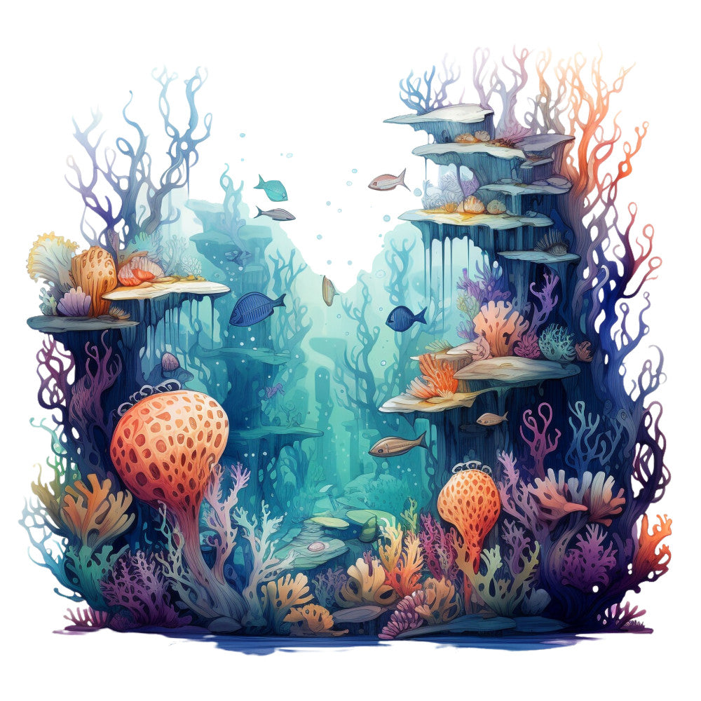 Mermaids Tale Fabric Panel 29