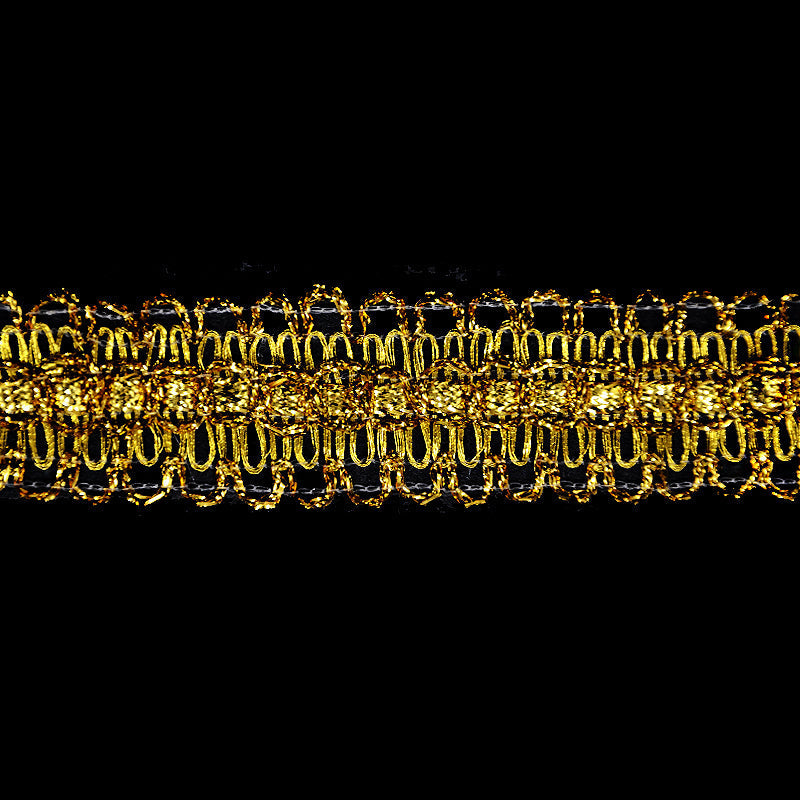 Metallic Braid Trim - 1" Width (15 Yard Roll) - PB-105-10 Gold