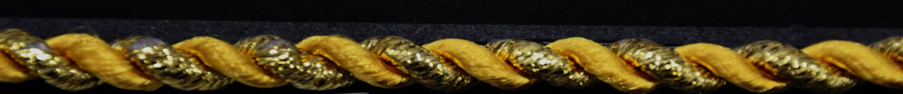Metallic Decorative Cord - 1 1/16" Width (25 Yard Roll) - PB-103-10 Gold