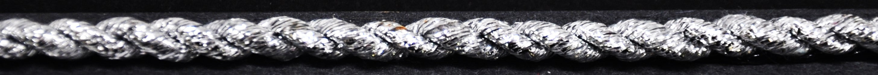 Metallic Decorative Cord - 1 1/16" Width (25 Yard Roll) - PB-103-11 Silver