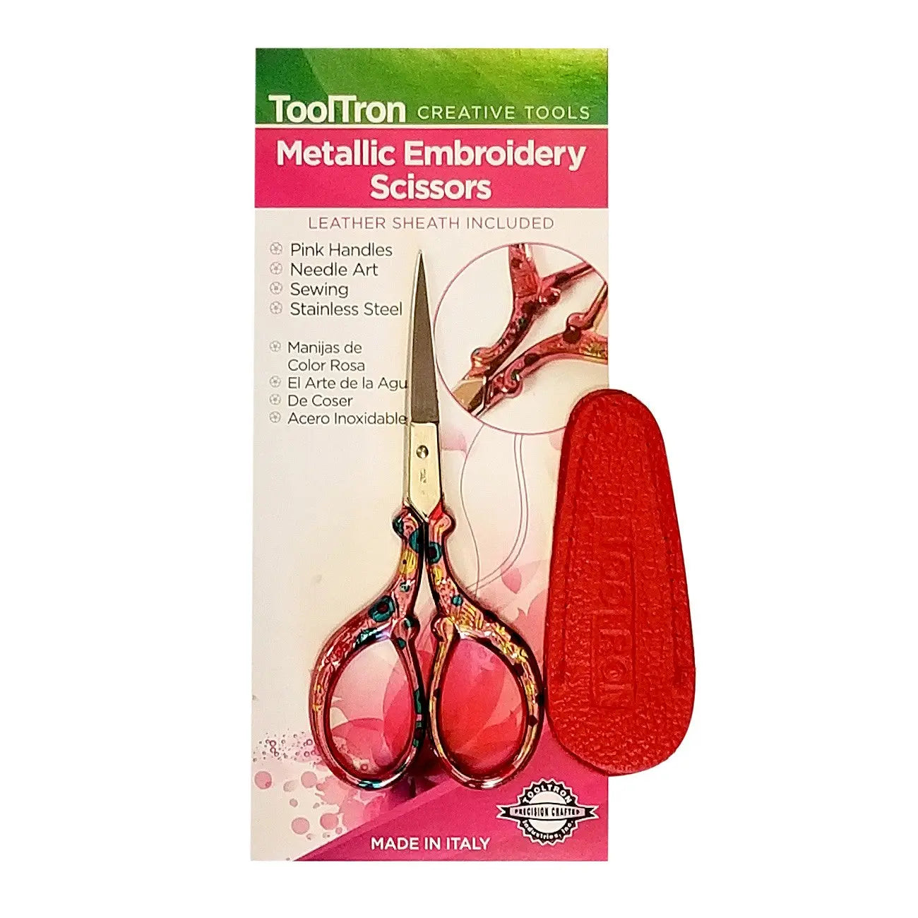 Metallic Embroidery Scissors 3-1/2in Red - Linda's Electric Quilters