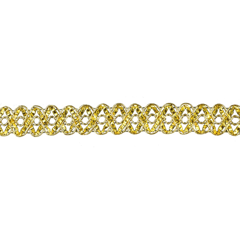Metallic Gimp Trim - 5/8" Width (25 Yard Roll) - BG-2007-10 Gold
