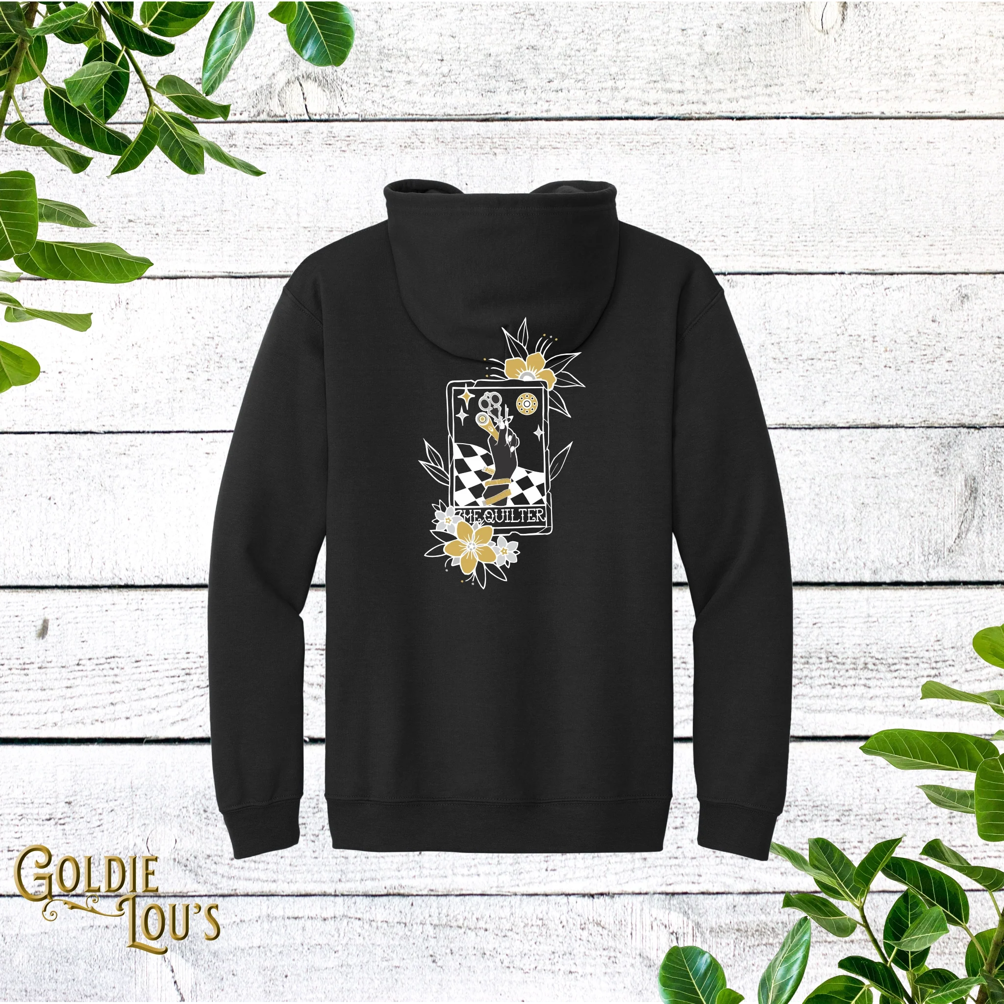 Metallic Quilter Tarot Full Zip Hoodie