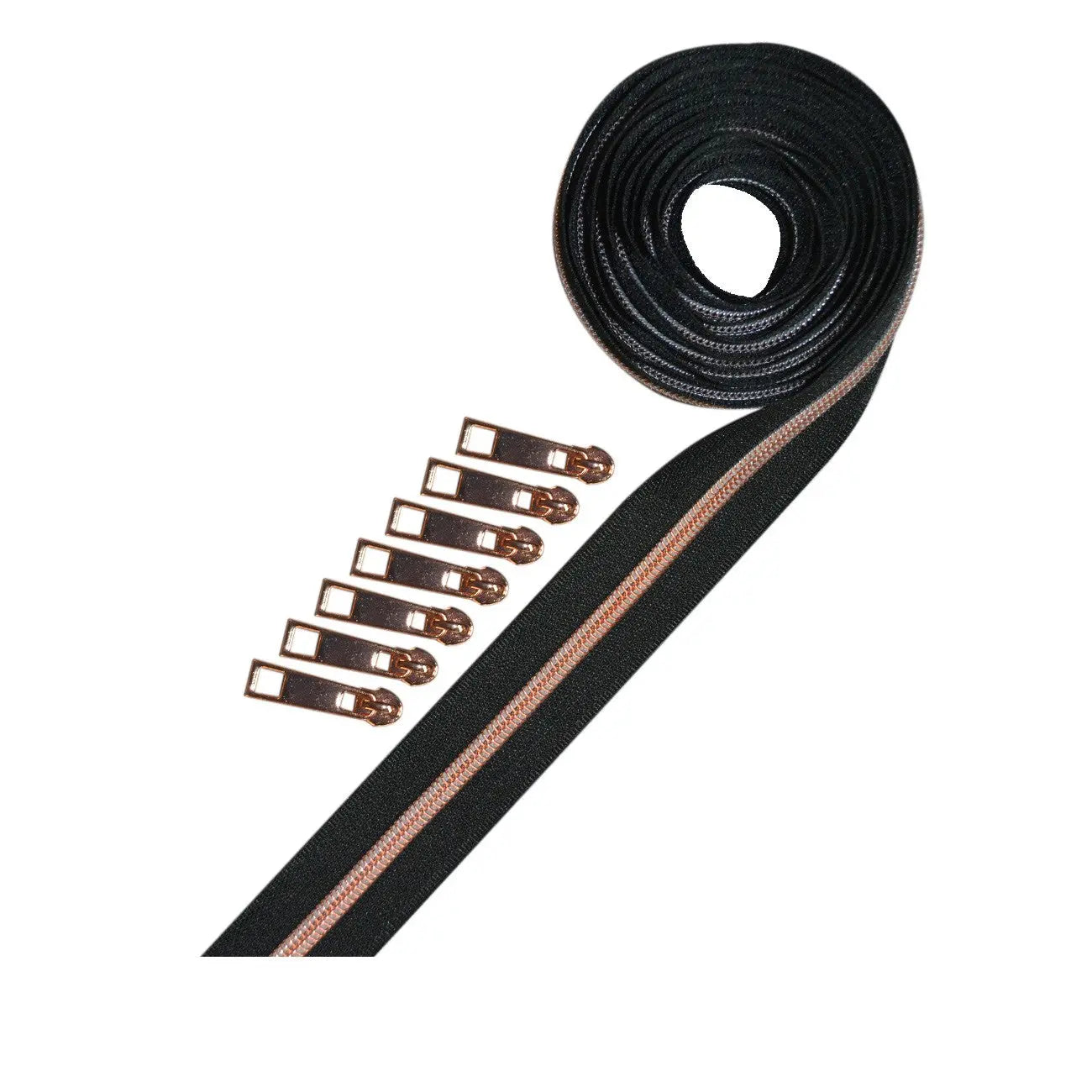 Metallic Zipper Tape Rose Gold - Linda's Electric Quilters