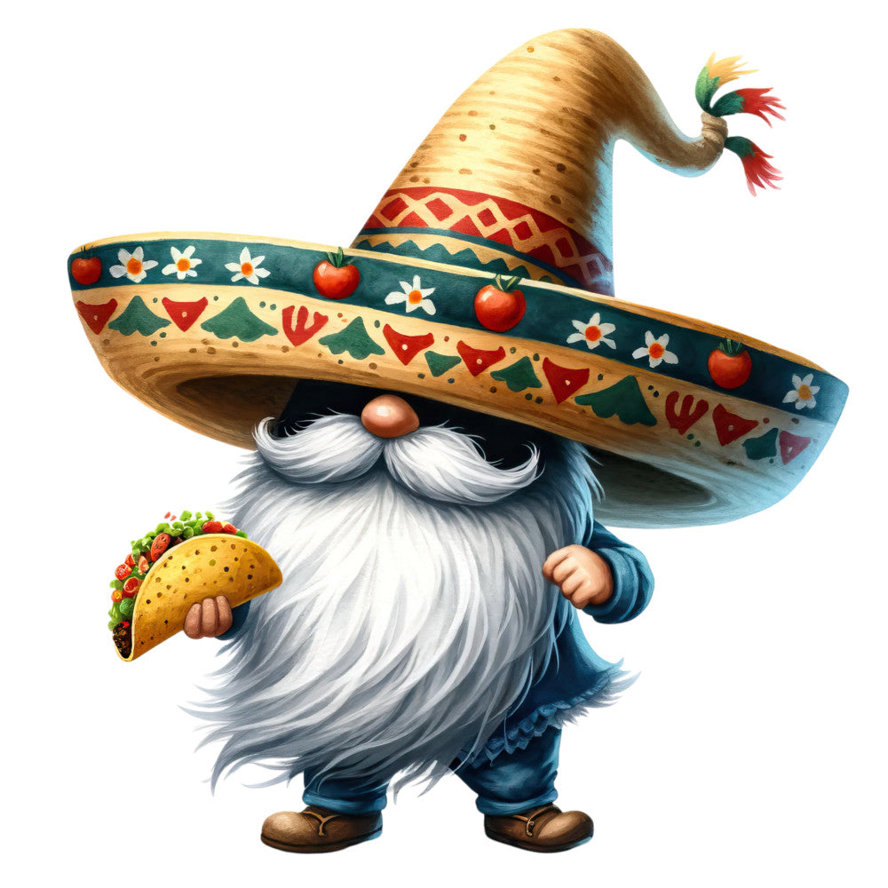 Mexican Gnomes Fabric Panel 10