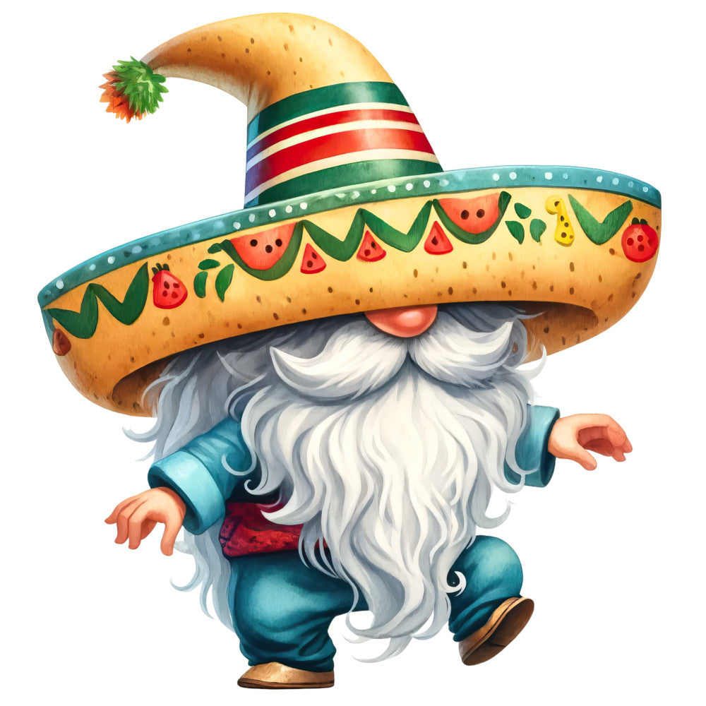 Mexican Gnomes Fabric Panel 11